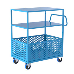 2 Tier Trolley with Bottom Basket