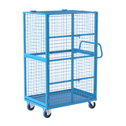 Full Cage Trolley with Double Swing Door