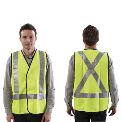 Safety Vests - with Reflective Tape (Yellow)